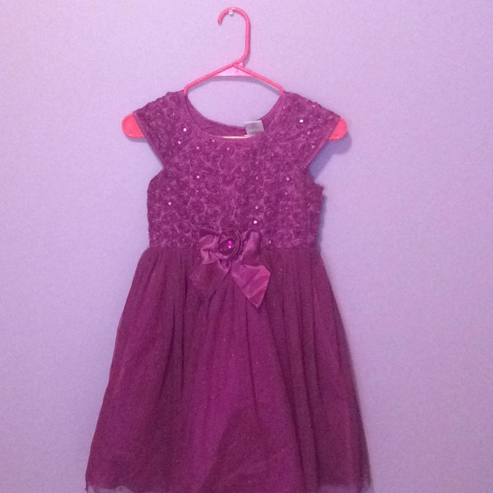 Sparkly Purple Rose Dress